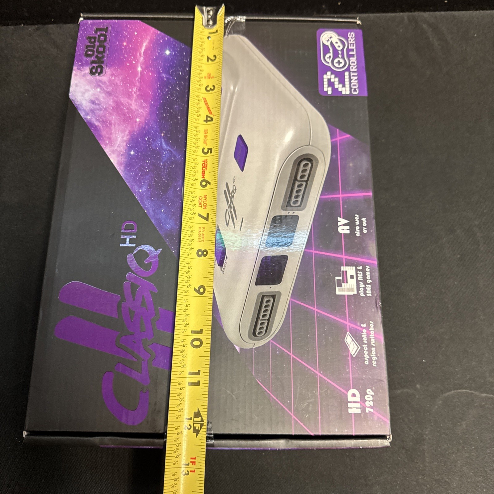 Classiq 2 HD 720p Twin Video Game System Grey/Purple for SNES/NES *OLD SKOOL*
