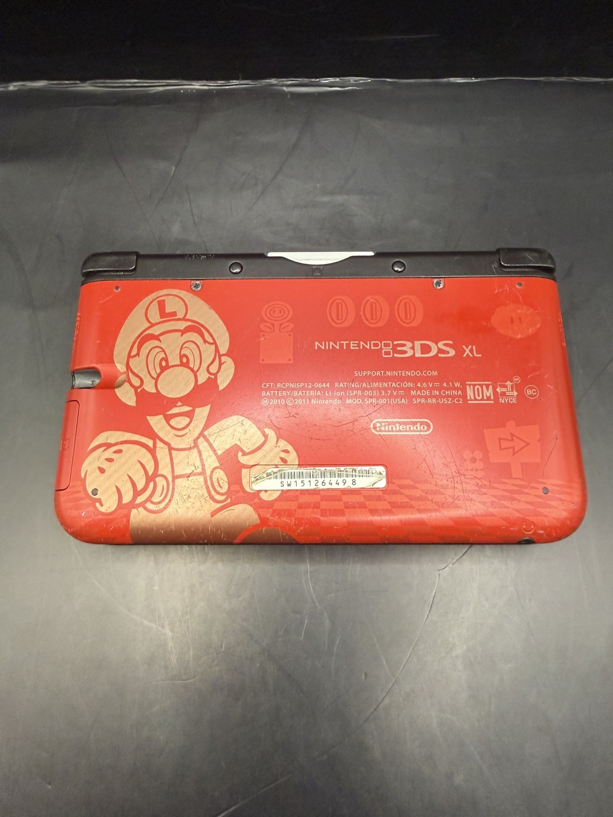 Nintendo 3DS XL Rare LE Super Mario Bros Red comes w/ Animal Crossing & 4 GB SD