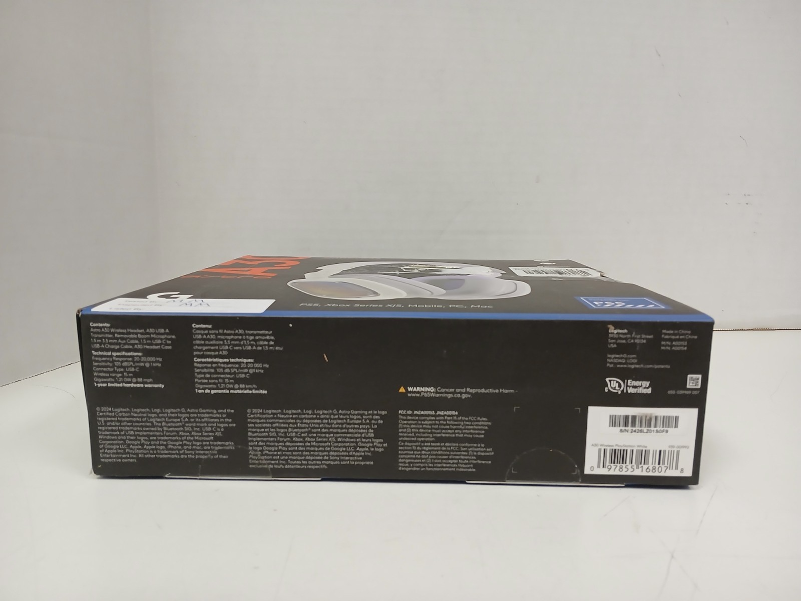 Logitech Astro A30 Lightspeed Wireless Gaming Headset *NO MIC*