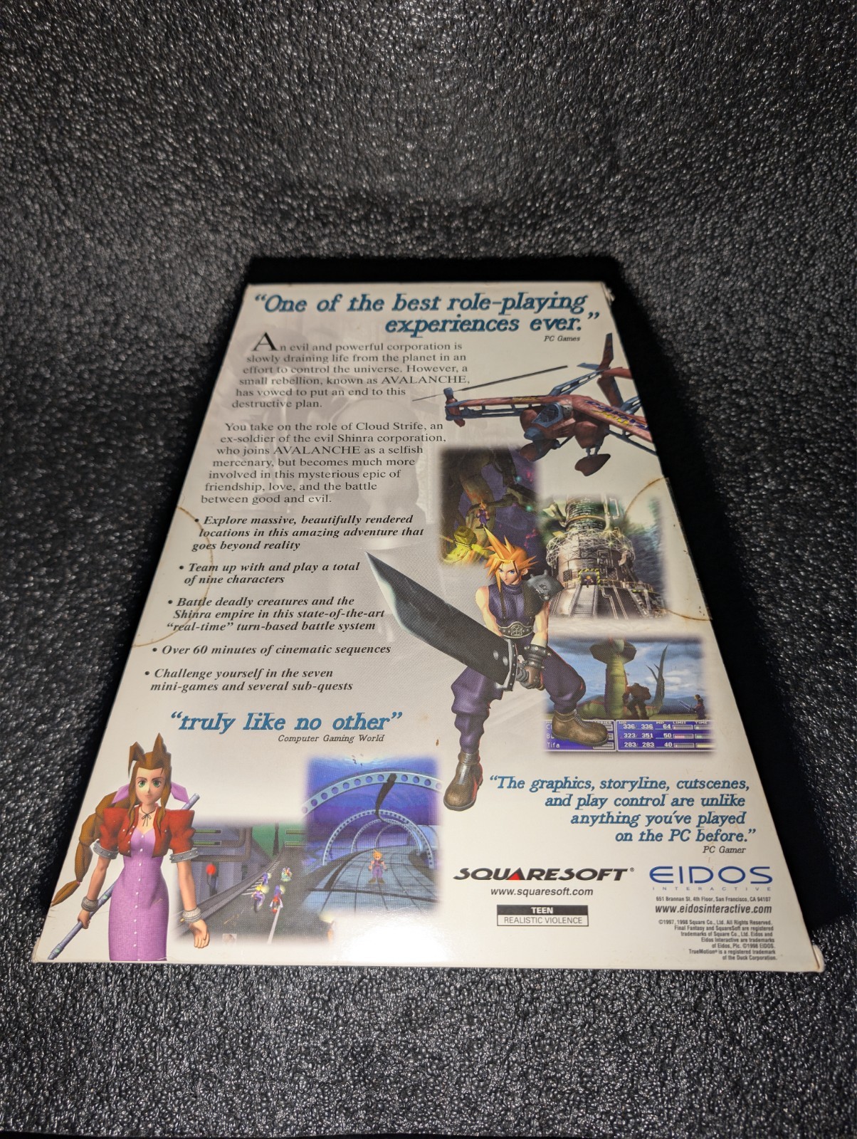 Final Fantasy VII 7 Trapezoid Big Box, PC, 1998, Squaresoft, Eidos, New & Sealed