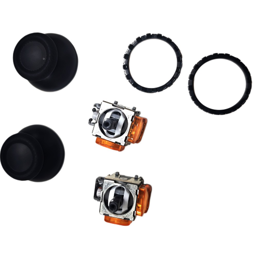 3Sets For PS5 Joystick Upgrade Anti Drift TMR Joysticks Thumbrigs And Rings USA