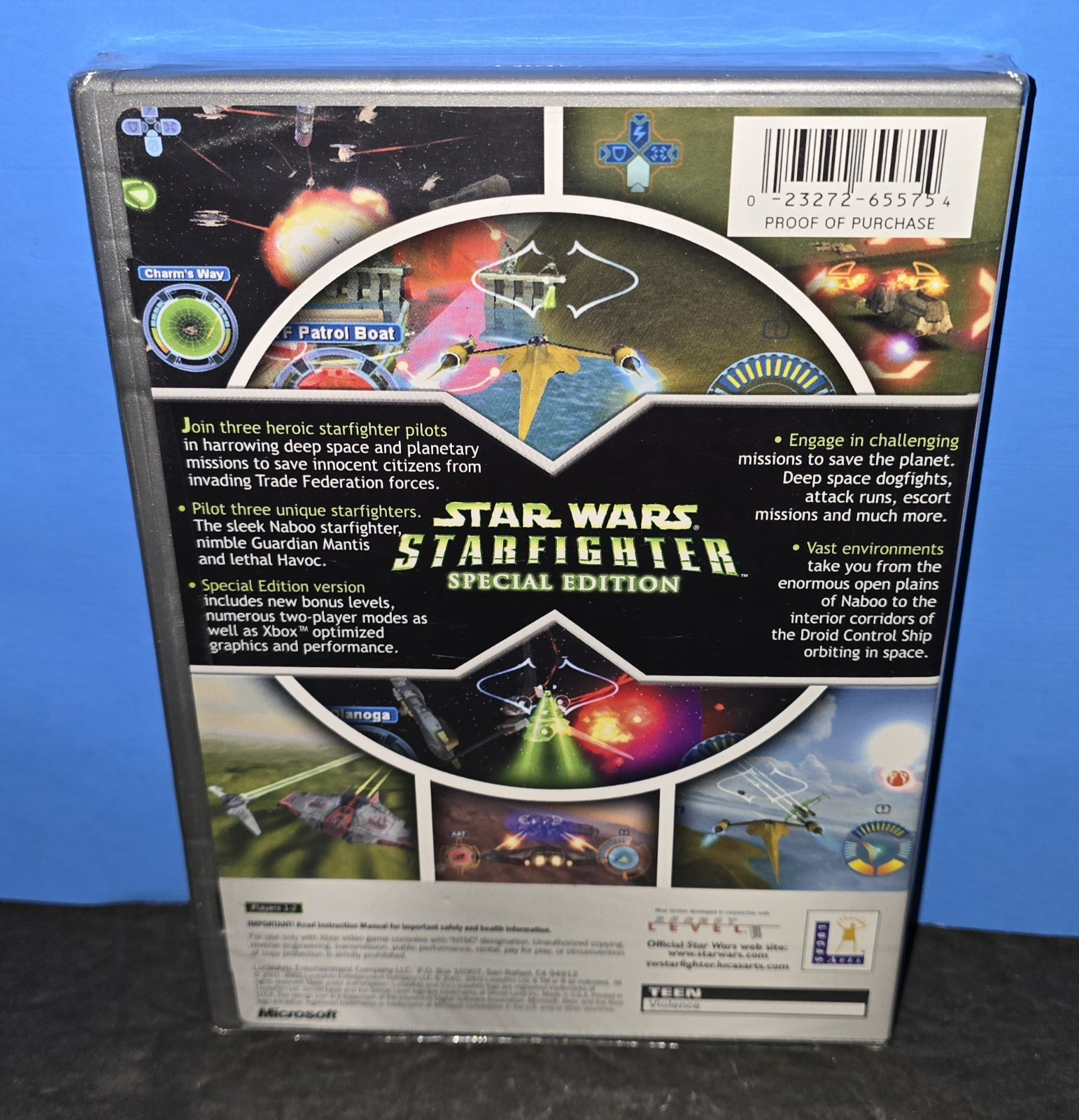 STAR WARS STARFIGHTER Special Edition For Original XBOX 2003 NEW SEALED Platinum