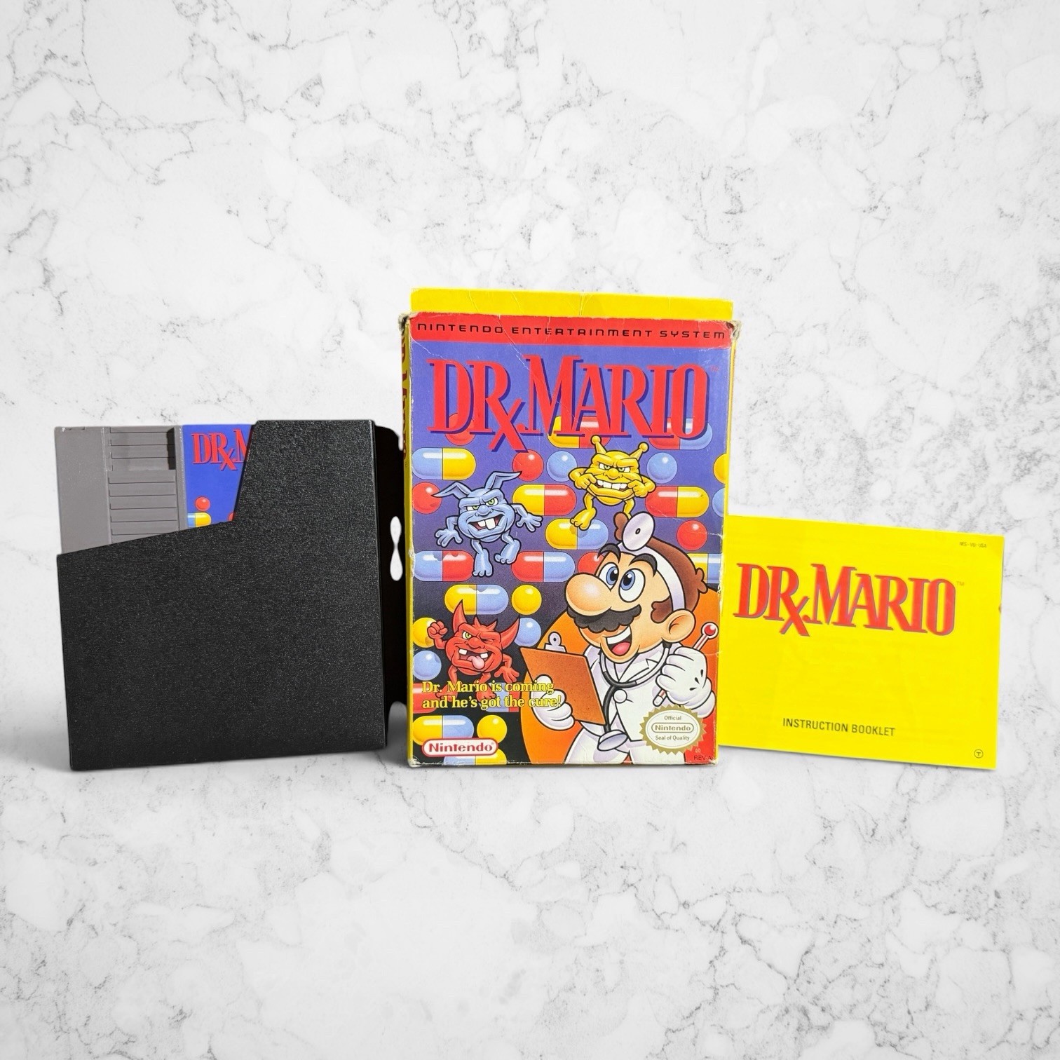Nintendo – NES “Dr. Mario” – CIB Original Owner – Tested/Cleaned/Working