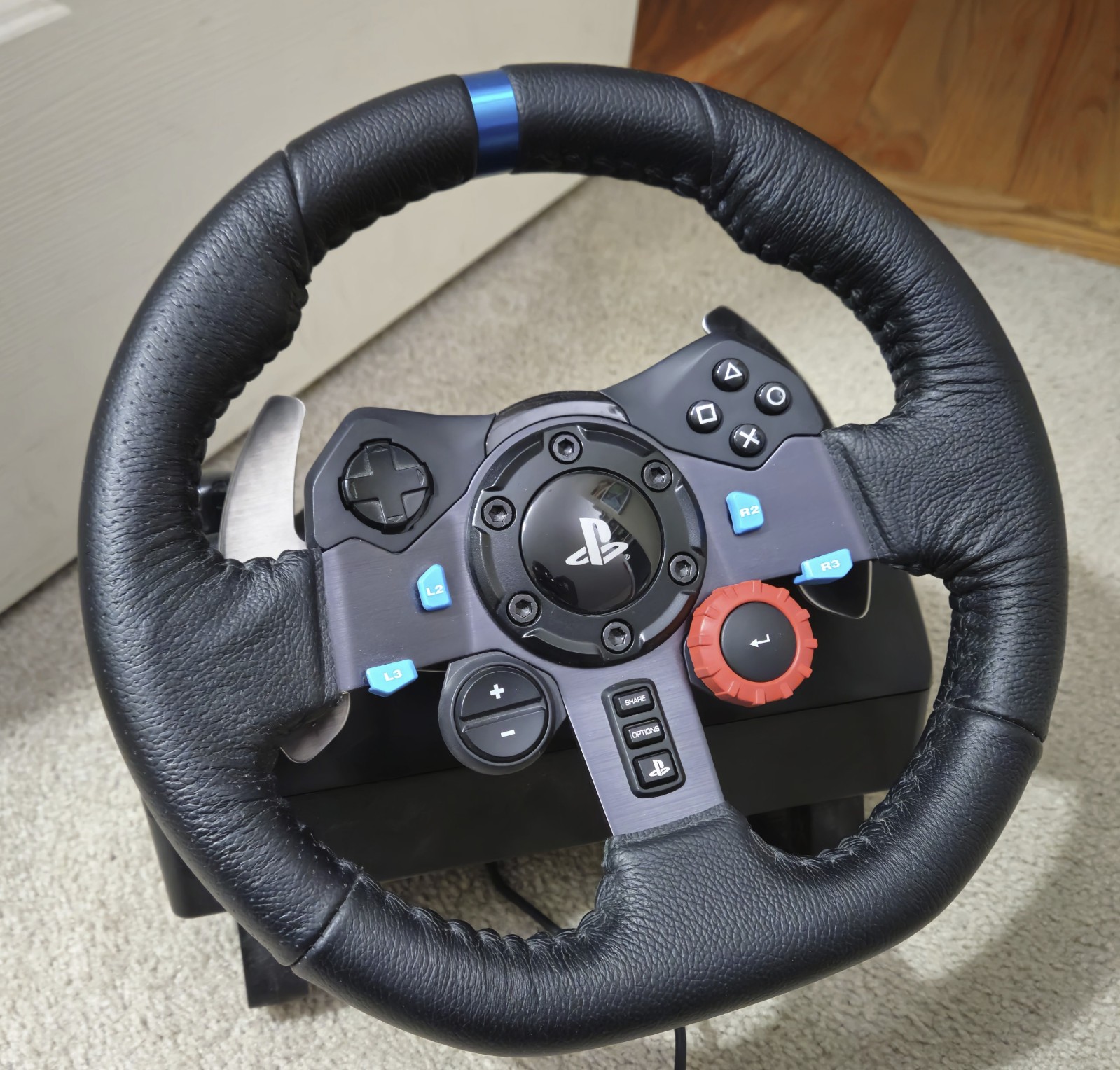 Logitech G29 Driving Force Racing Wheel Pedals Compatible with PS4/PS5/PC, Box