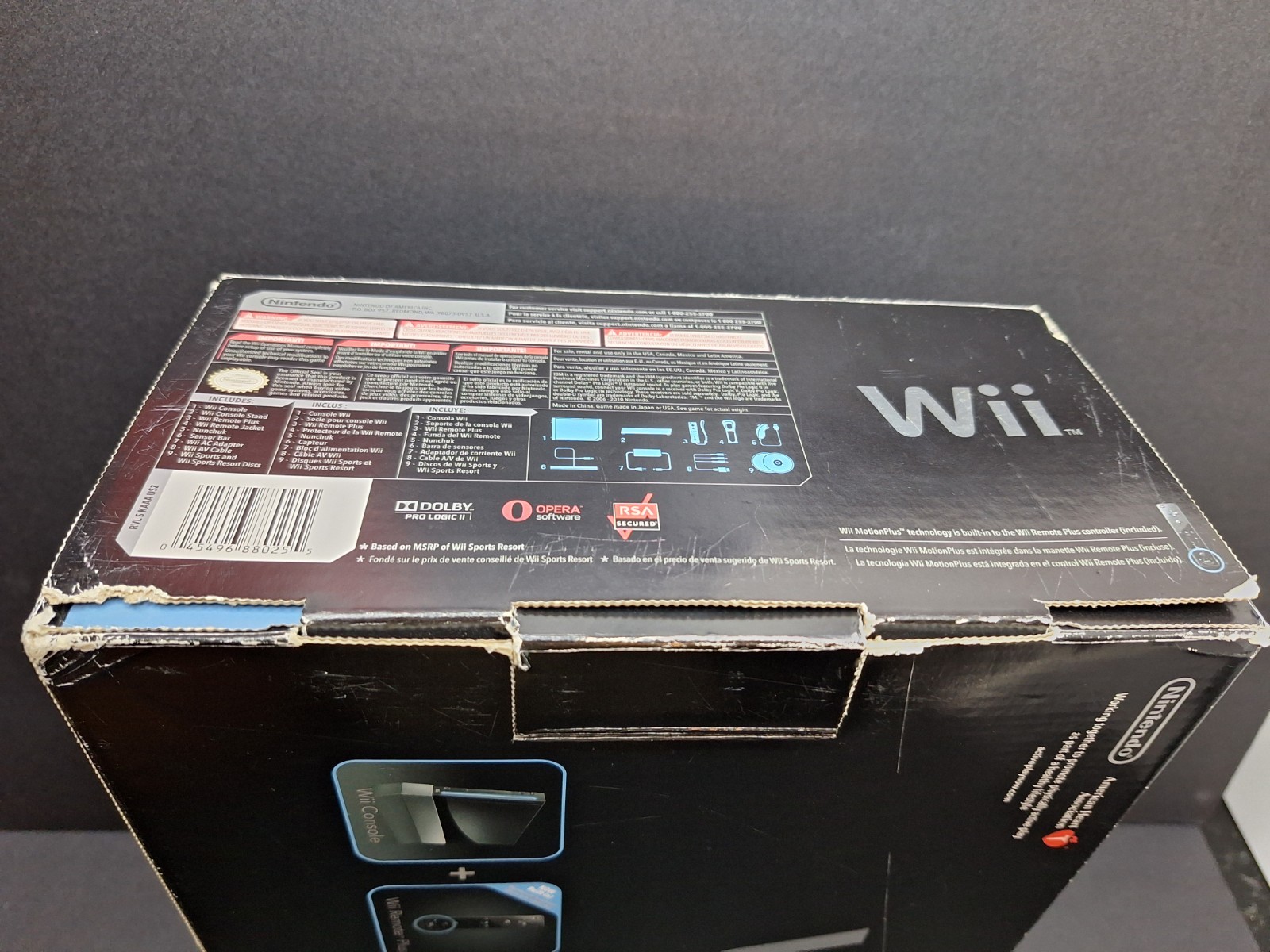 Nintendo Wii Black Console RVL-001 Gamecube Compatible With Box & Accessories