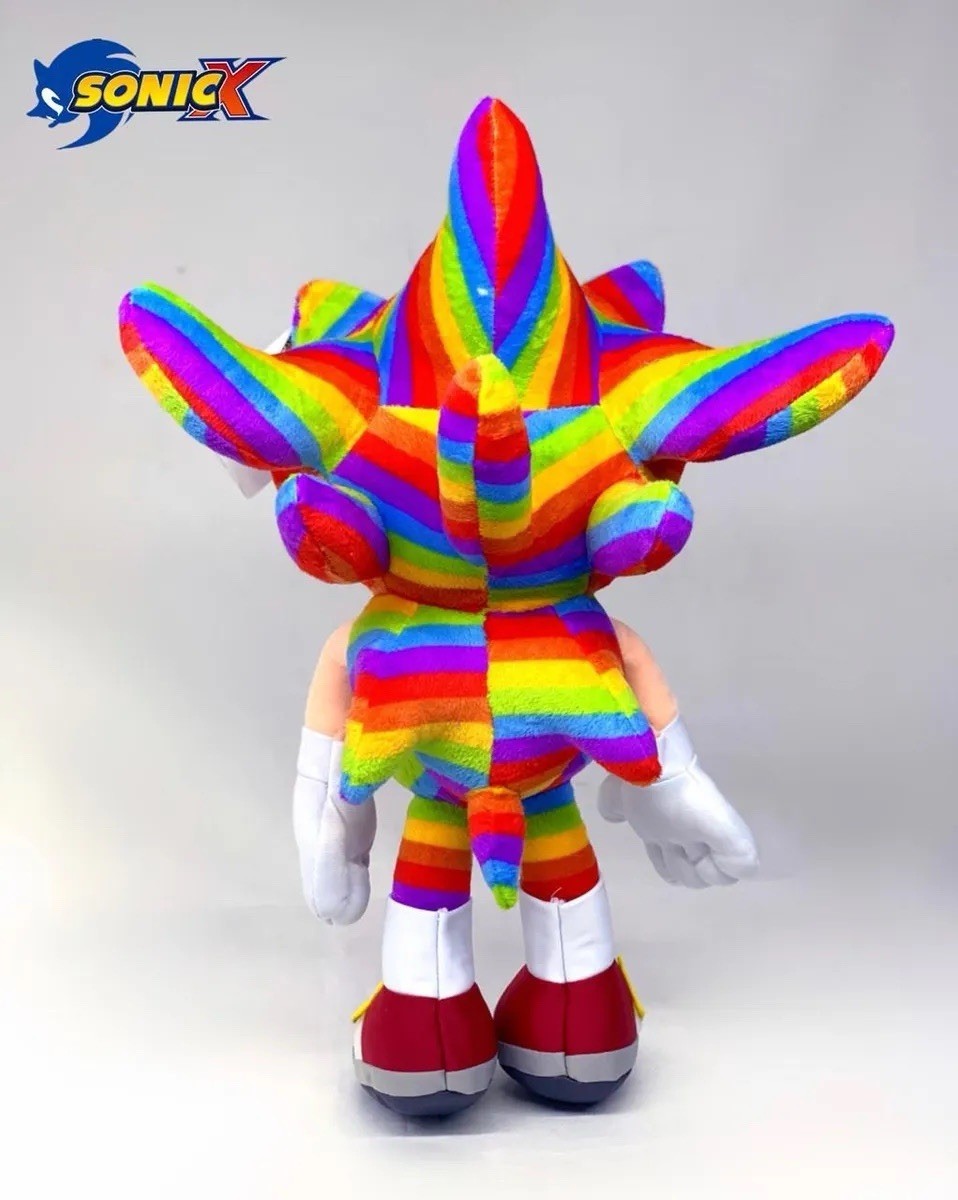 Mexico Rainbow Flag Sonic Plush 15” Sonic The Hedgehog Mexican Bootleg Toy RARE