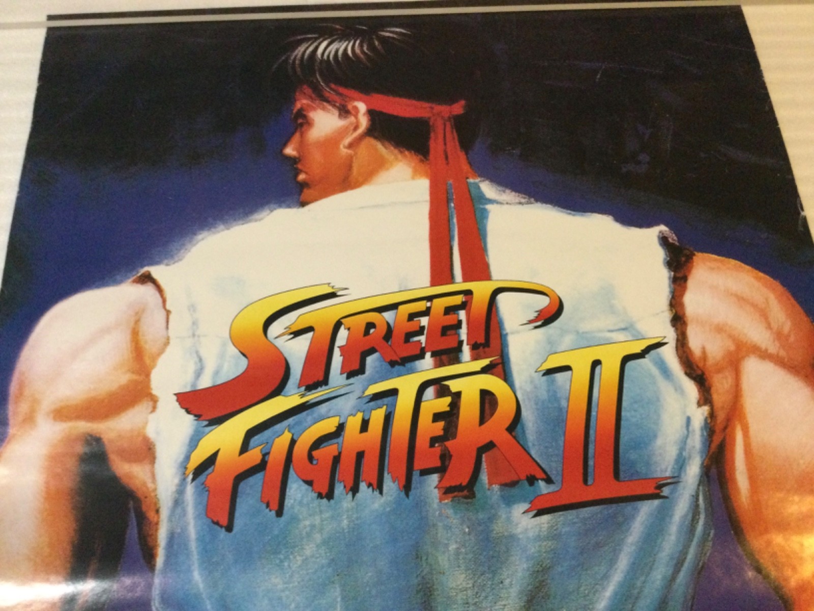 STREET FIGHTER II 1991 Promo Poster Display ARCADE SNES Nintendo CAPCOM 2 RARE