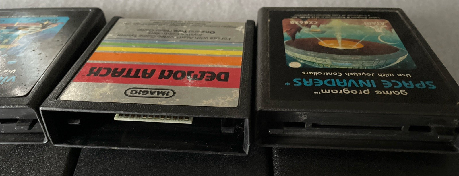 Lot Of 8 Atari Games – Word Zapper, Breakout, Demon Attack, Combat **Tested