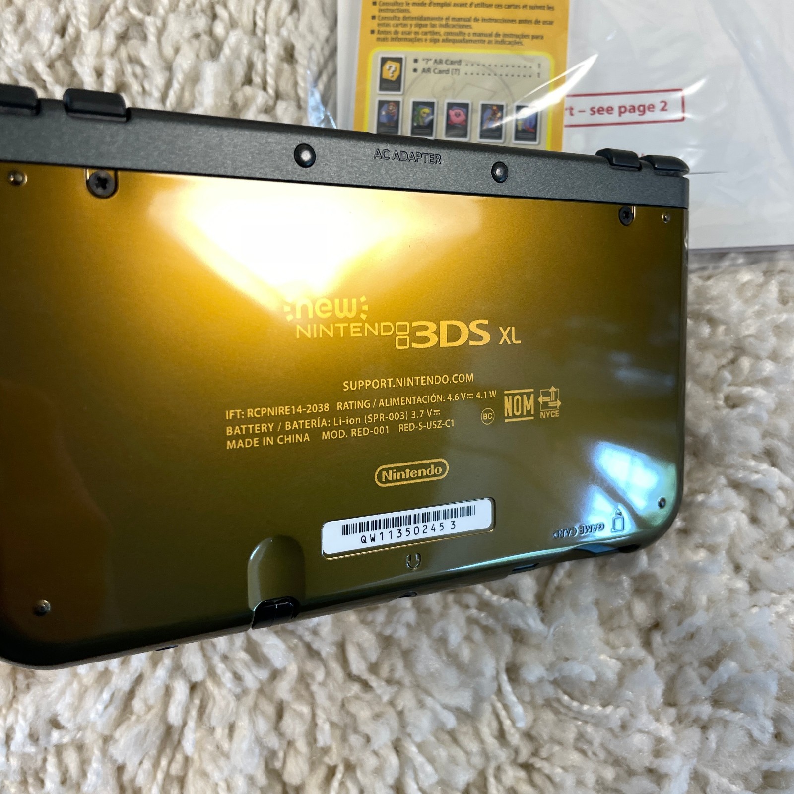 Nintendo New 3DS XL Zelda Hyrule Edition Handheld System RED-001 Complete in Box