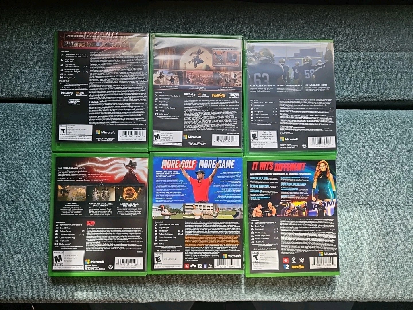 Xbox Series X 6 Game Lot New and Used