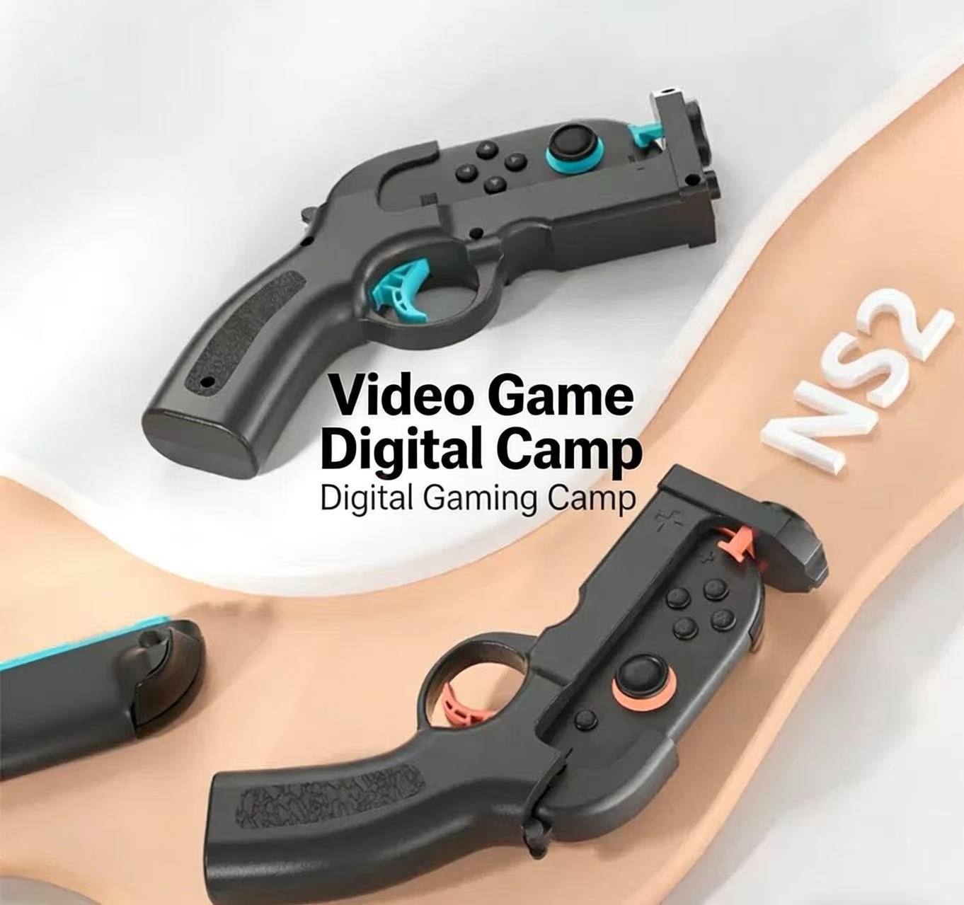 Switch Gun Grip for Switch 2/OLED, Pistol Grip for Shooting Games