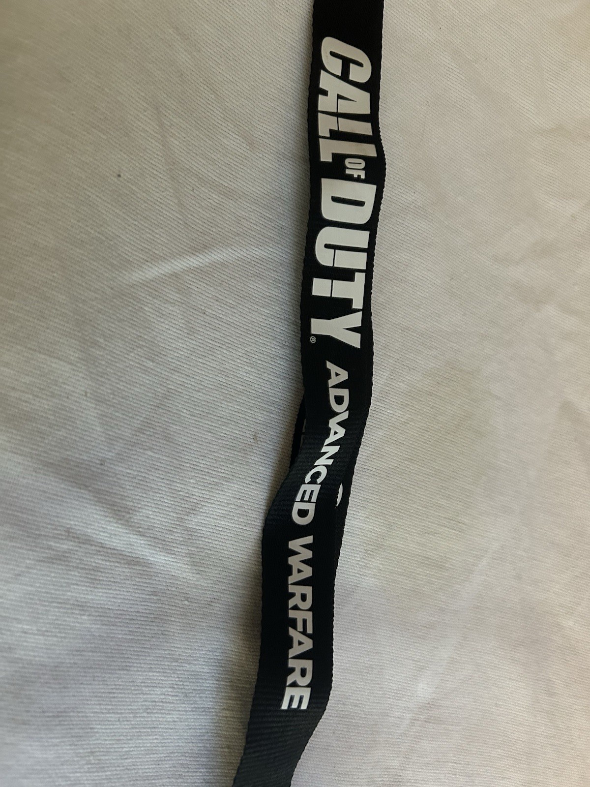 Call of Duty Black Ops 2 II Lanyard Silver Clip Neck Fob Holder Keychain