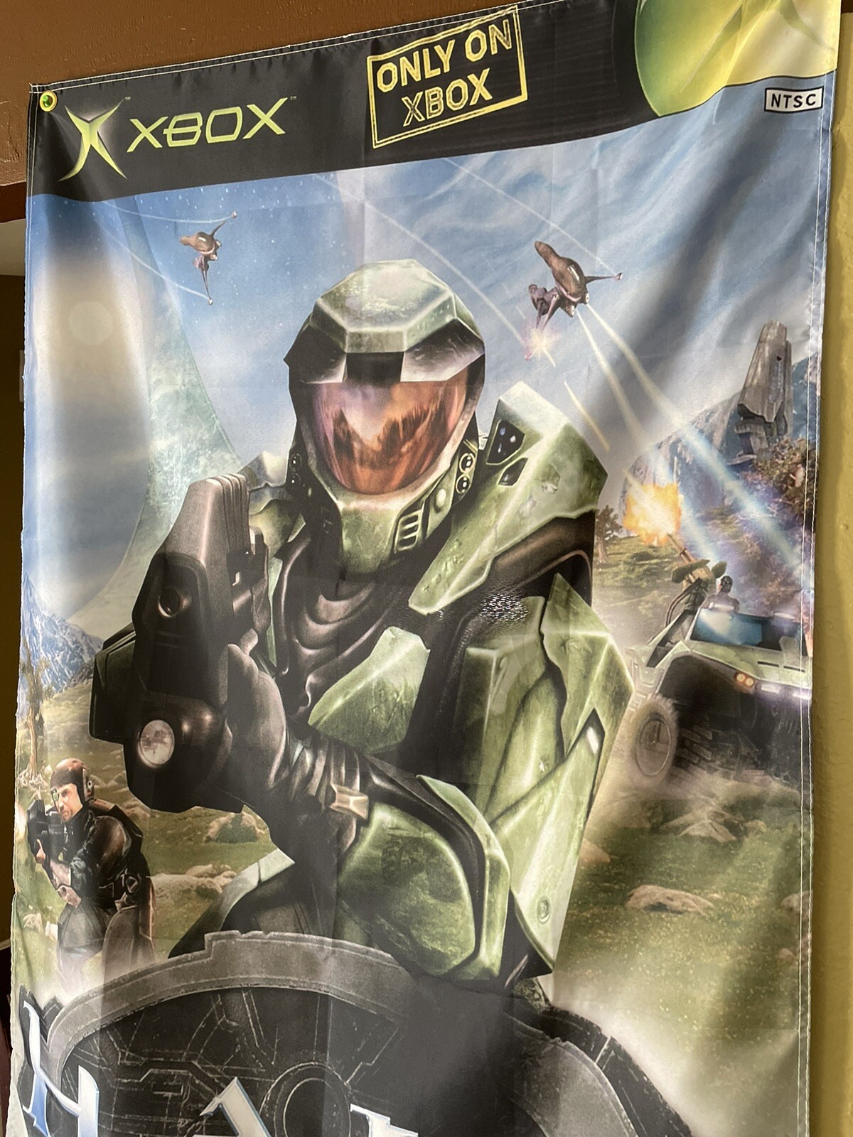 Halo Combat Evolved 5ft Flag Microsoft XBOX 2004 Poster Bungie Master Chief