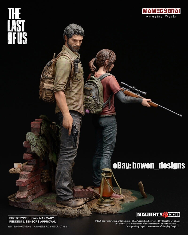 1/9 Mamegyorai The Last of Us Game JOEL ELLIE Figure Statue Set Naughty Dog PS3