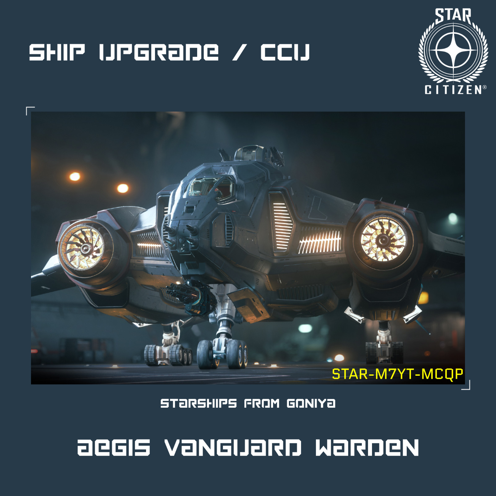 STAR CITIZEN – AEGIS VANGUARD WARDEN UPGRADE – (CCU)
