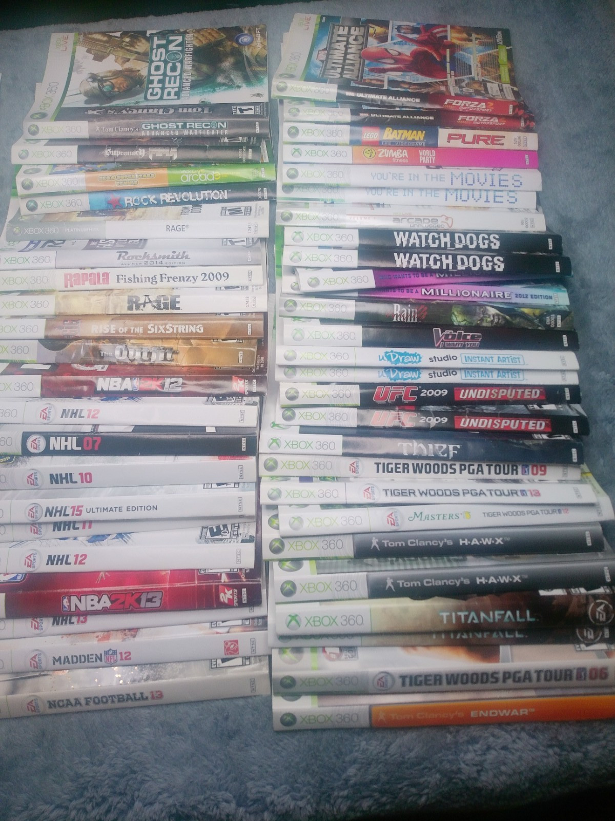 Lot of 156 Xbox 360 Cover Art Inserts – Authentic/Original – Free Shipping!