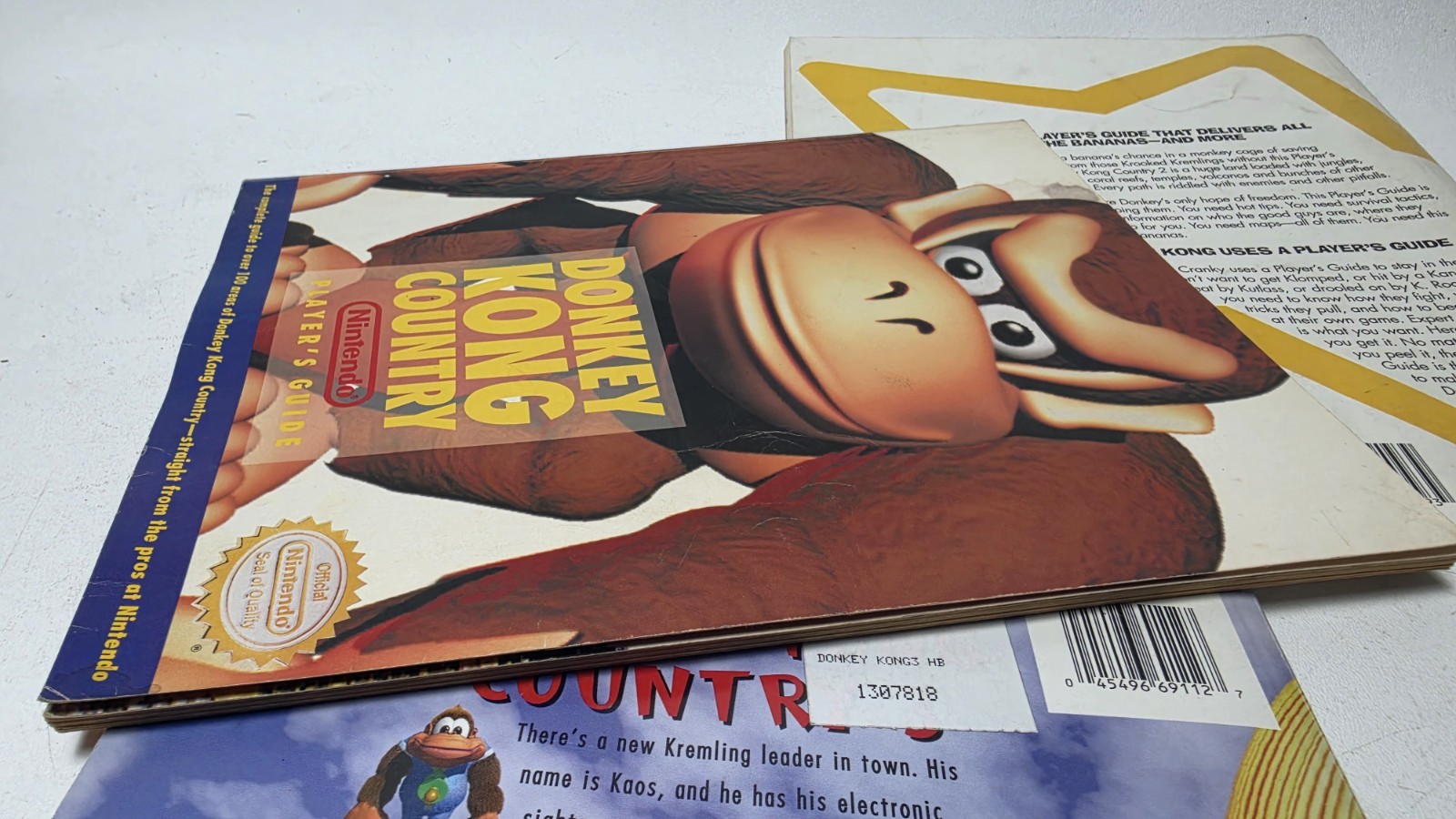 Donkey Kong Country 1 2 3 SNES Trilogy Strategy Guide Bundle Nintendo Power Lot
