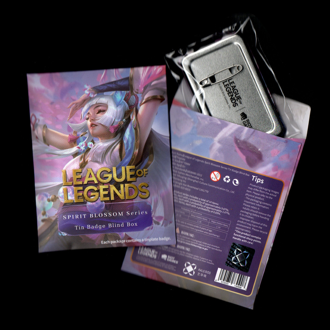League of Legends Spirit Blossom Series Tin Badge Pin Blind Box – NEW UNOPENED