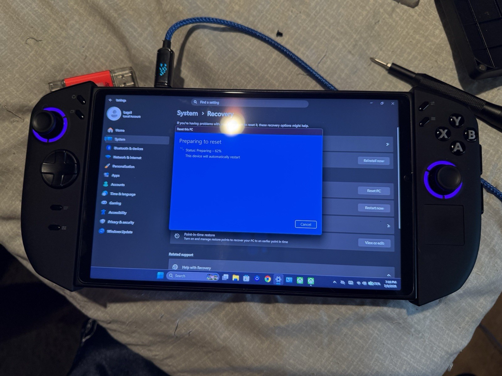 Lenovo Legion Go Z1 Extreme 1TB Internal Storage, 16GB, And Customs!! READ Des