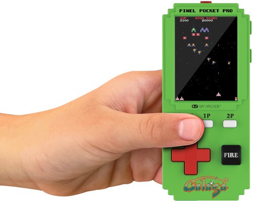 My Arcade – DGUNL-7132 Galaga Pixel Pocket Pro Portable Handheld Gaming System [