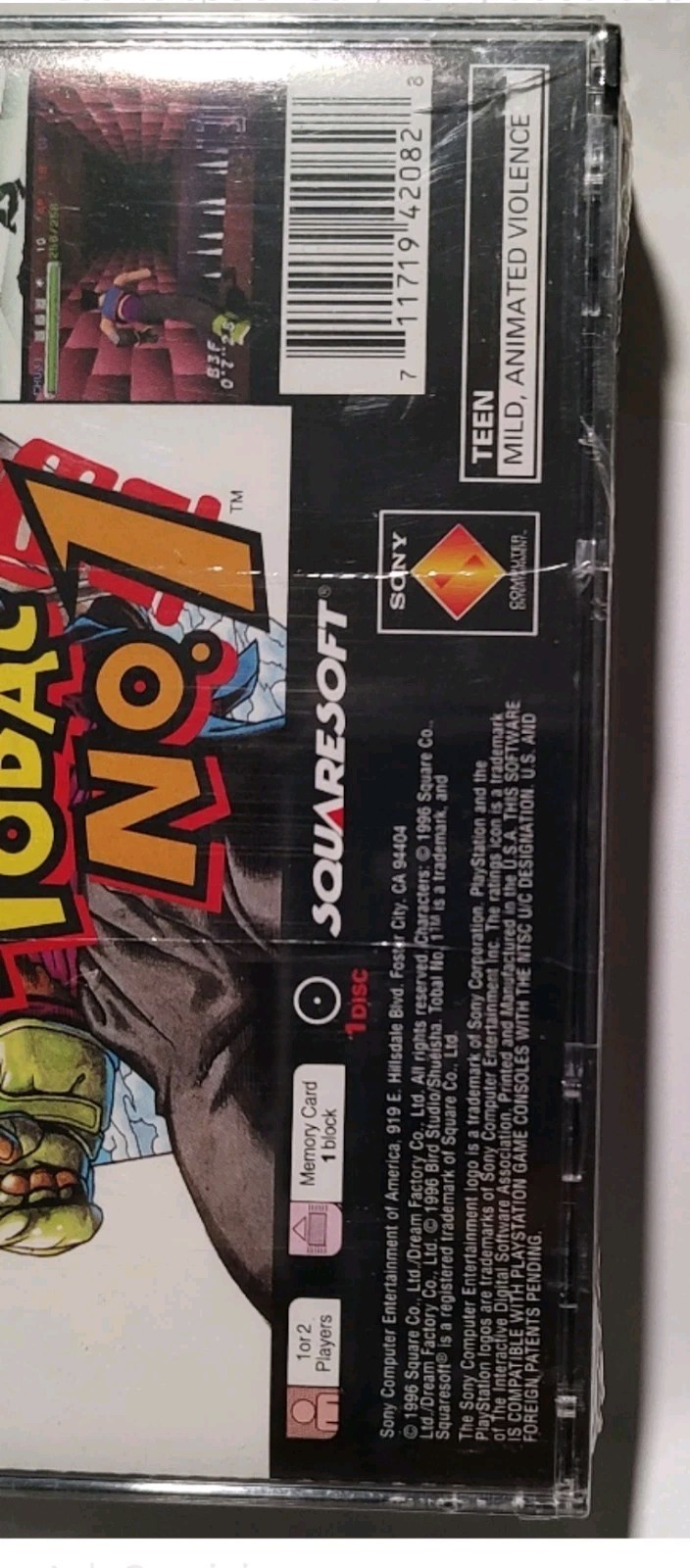 Tobal No. 1 PS1 PlayStation SEALED NEW Final Fantasy VII FF7 DemoSamplerOriginal