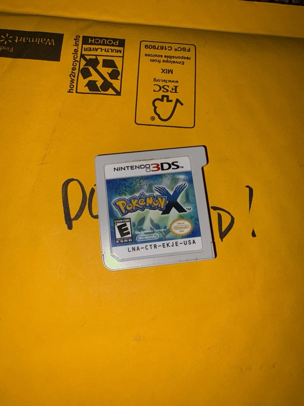 Pokemon X Nintendo 3DS Cartridge, Tested Working