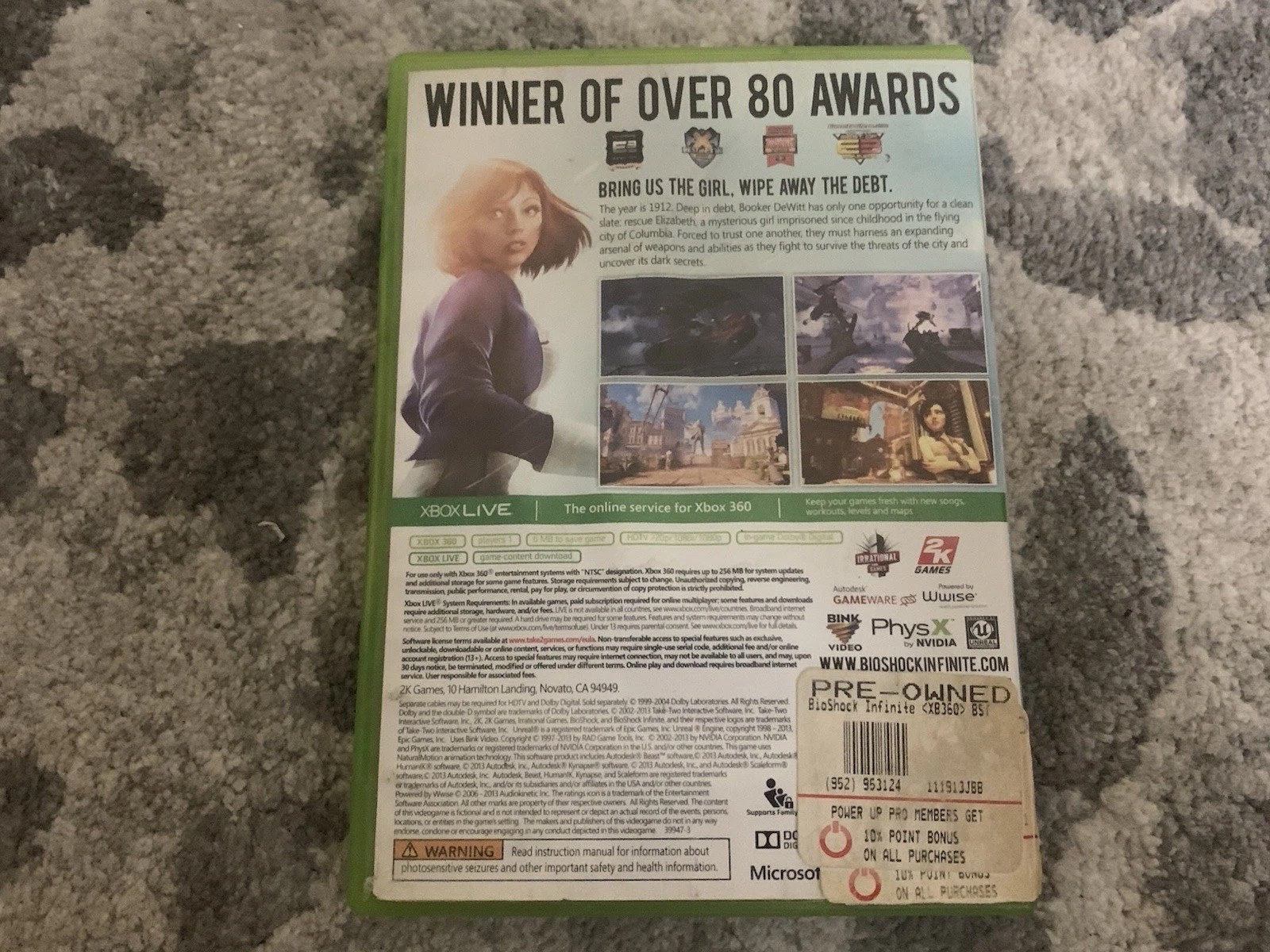 BioShock Infinite (Microsoft Xbox 360, 2013) Complete CIB Tested Working