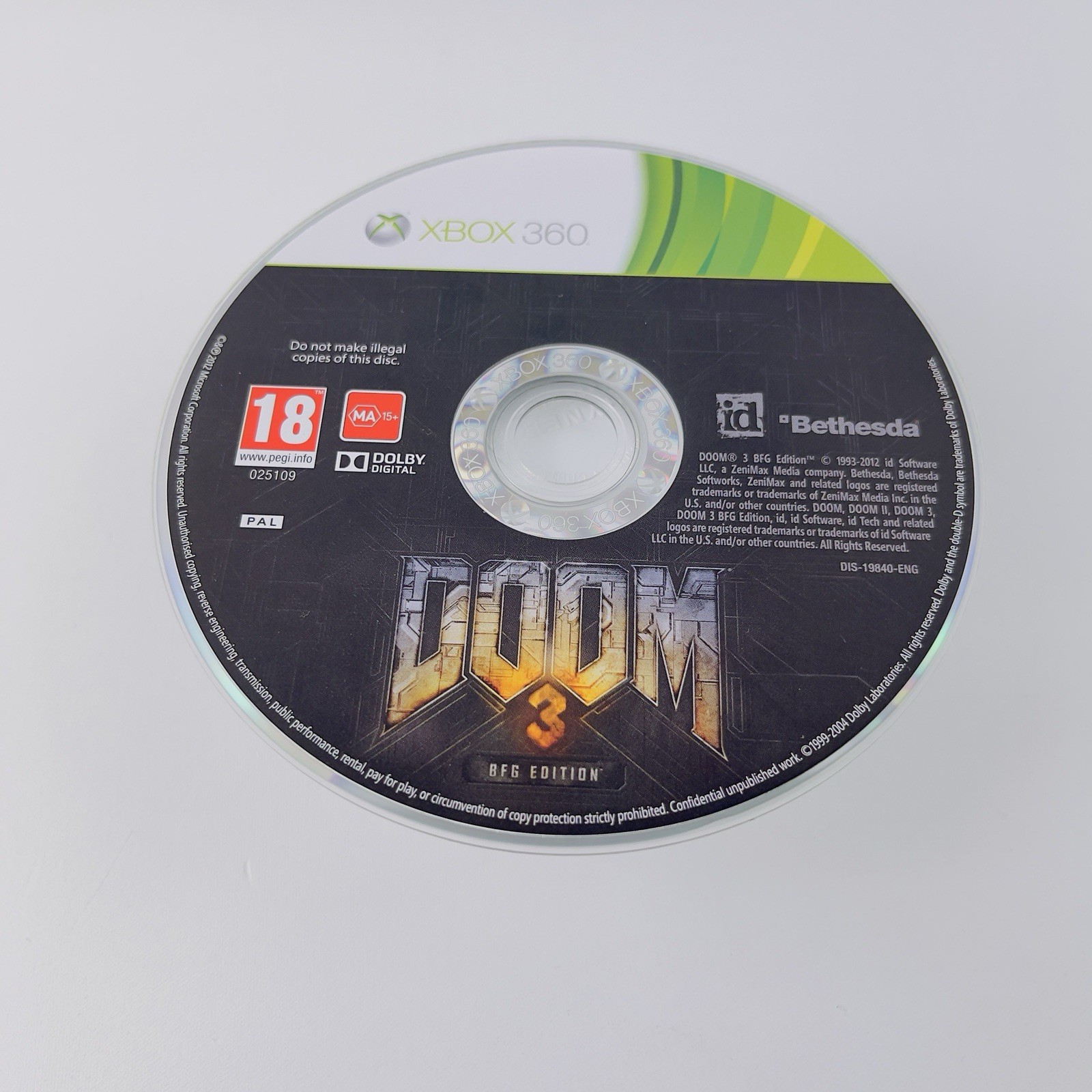 Doom 3 BFG Edition – Slip Cover Case Xbox 360 PAL Tracked Postage
