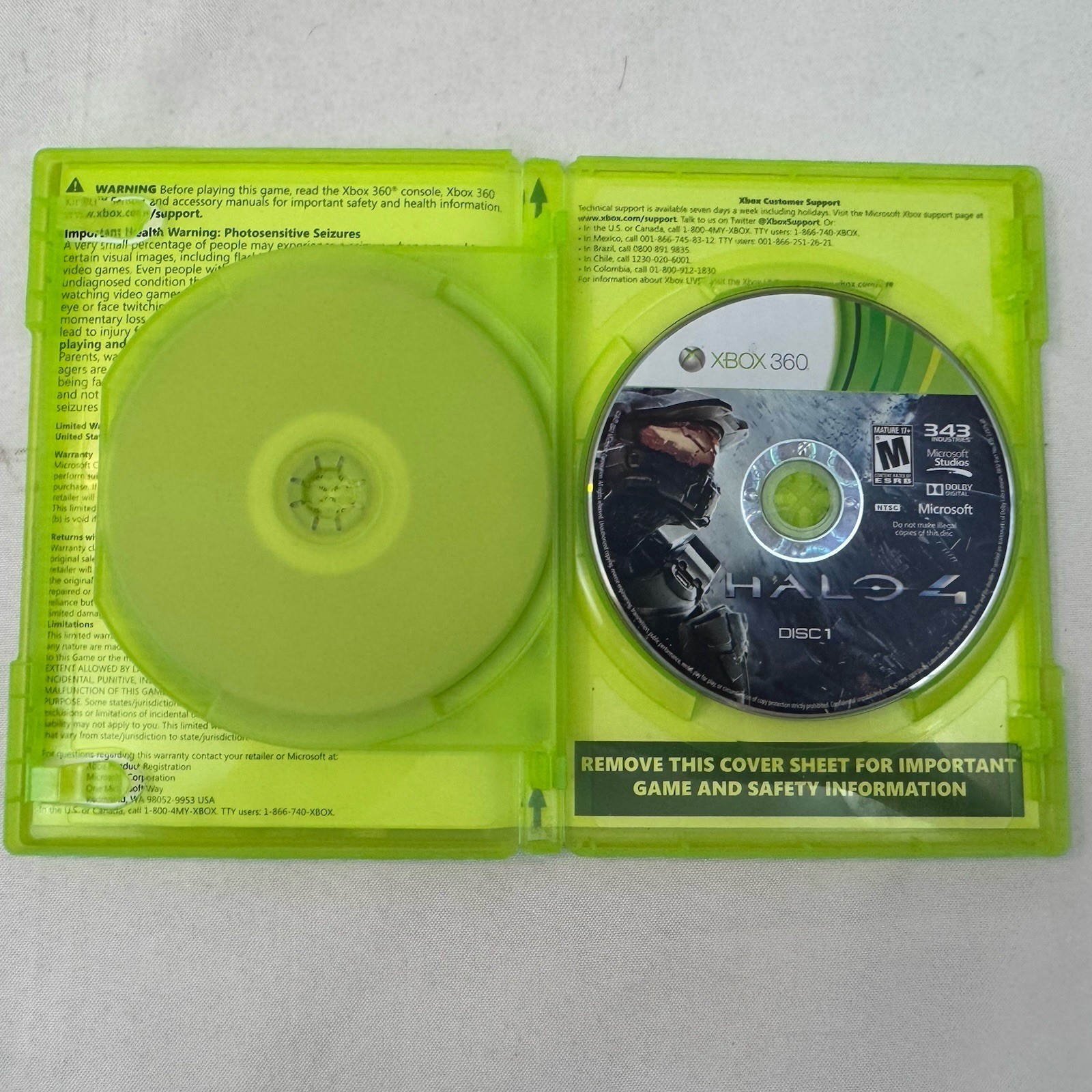 Halo 4 Xbox 360 Complete Tested 2-Disc Set 343 Industries Microsoft No Manual