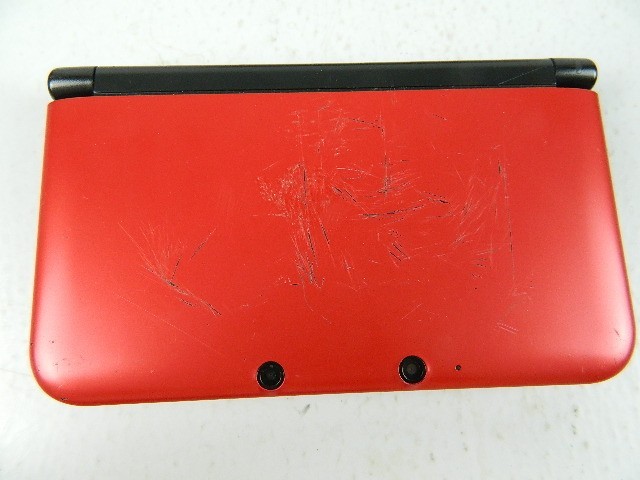 Nintendo 3DS XL Handheld Console System RED-001 w/Charger, 4GB Mem. Card, Case