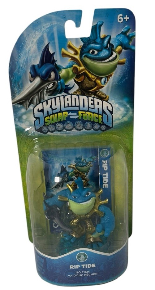 2013 Skylanders Swap Force Rip Tide Green Blue, Go Fish!- New- Sealed-