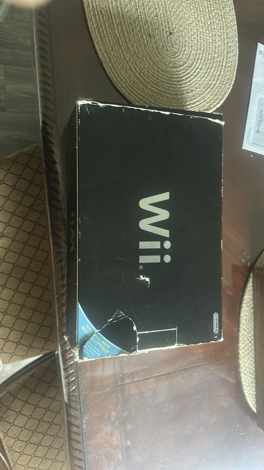 Nintendo Wii RVL-001(JPN) Black NTSC-J Wi-Fi 480p Console w/ Box Cables