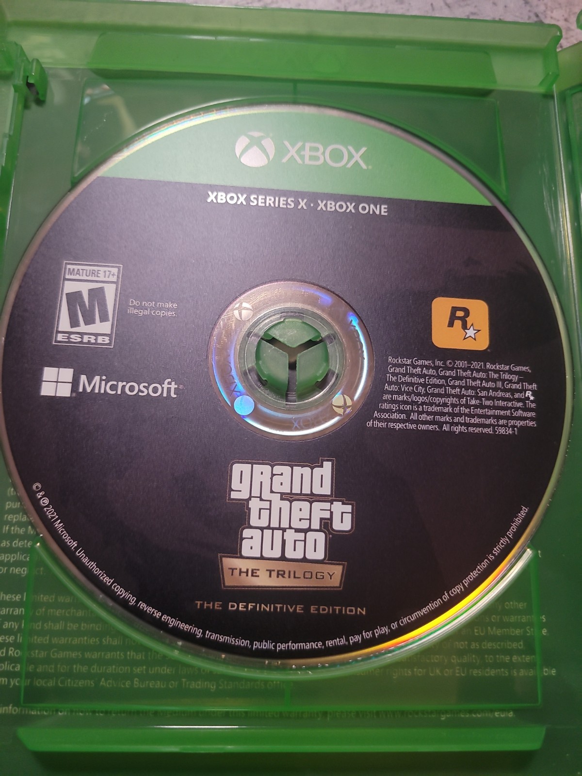 Grand Theft Auto the Trilogy Definitive Edition Xbox One/Series X|S