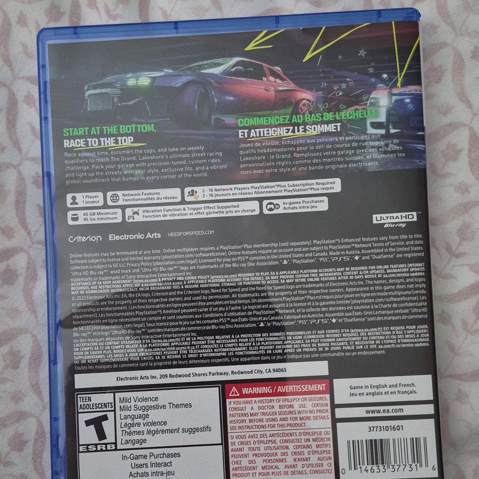 Electronic Arts Need for Speed Unbound PS5 Racing Action Game Online Playability