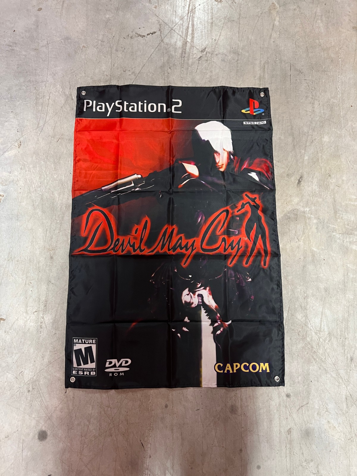 Devil May Cry PS2 Custom Wall Flag Tapestry 2 x 3 Ft, Playstation 2
