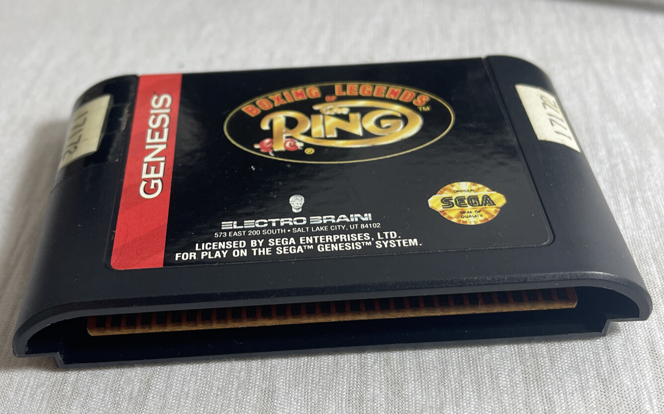 Vintage 1993 Boxing Legends of the Ring Game Sega Genesis