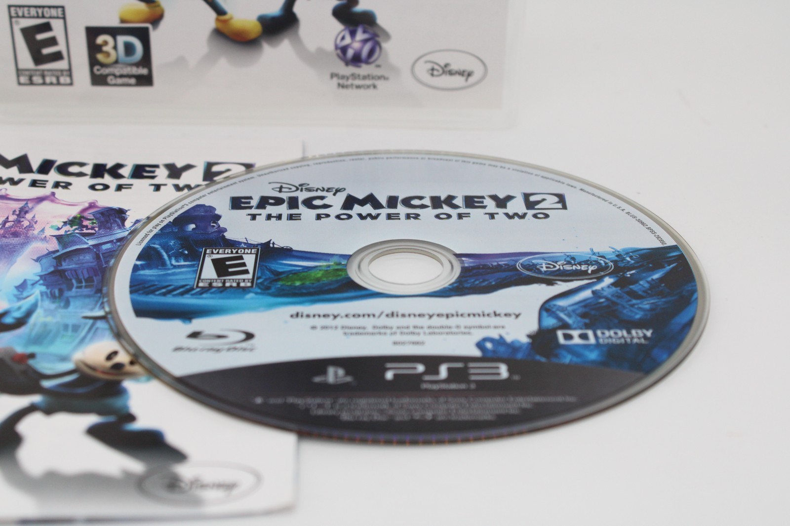 Refurbished PS3 Disney Epic Mickey 2 The Power of Two Complete CIB Excellent