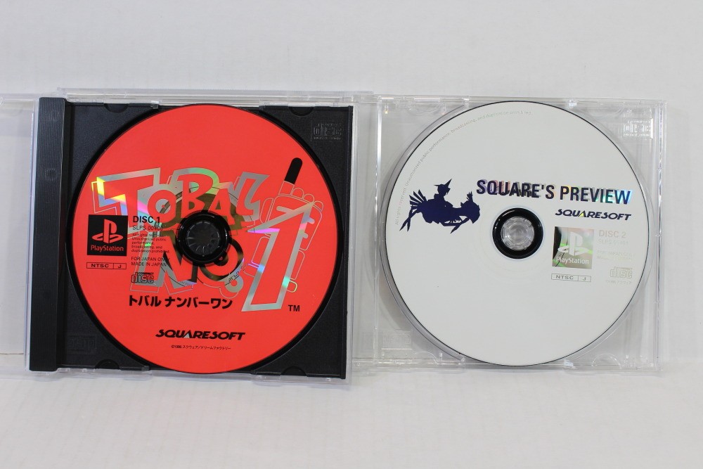 Lot Tobal No.1 & Square’s Preview Demo Disc PS1 PS PlayStation 1 Japan US Seller