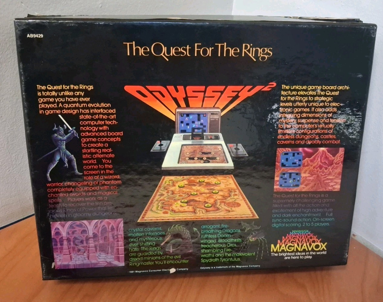 Quest for the Rings – Magnavox Odyssey 2 *MISSING PIECES, SEE DESC*