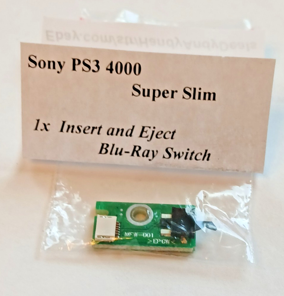 PS3 Eject Switch, PS3 4xxx Super Slim, Issues with Disk Not Being Detected