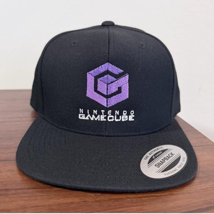 Nintendo GameCube Black Purple Logo Snapback Hat Cap – Nintendo Headwear