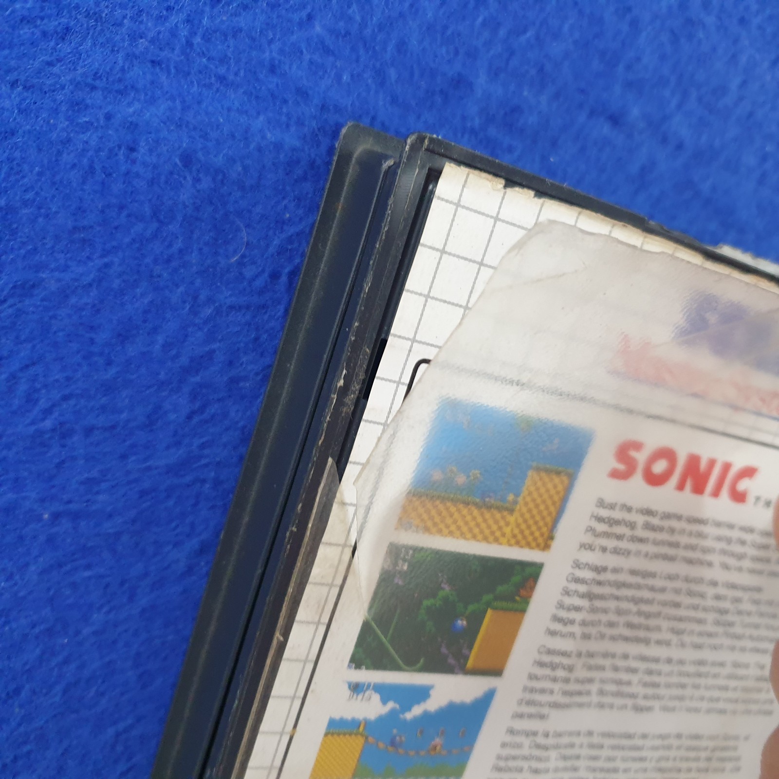 Master System SONIC THE HEDGEHOG *y Boxed & Manual PAL REGION FREE (Works in US)