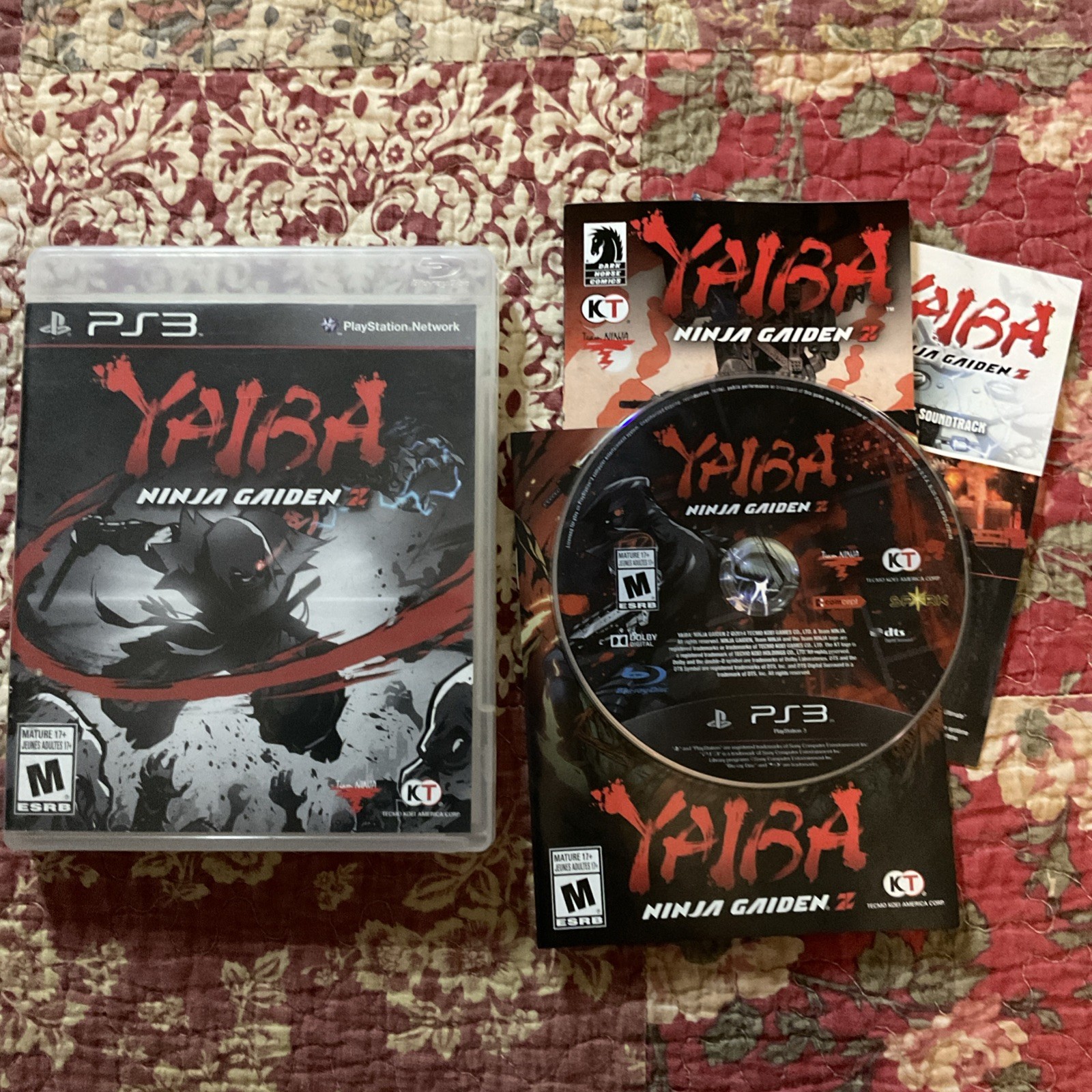 Yaiba: Ninja Gaiden Z (Sony PlayStation 3, 2014) PS3 CIB w/Manual & Comic