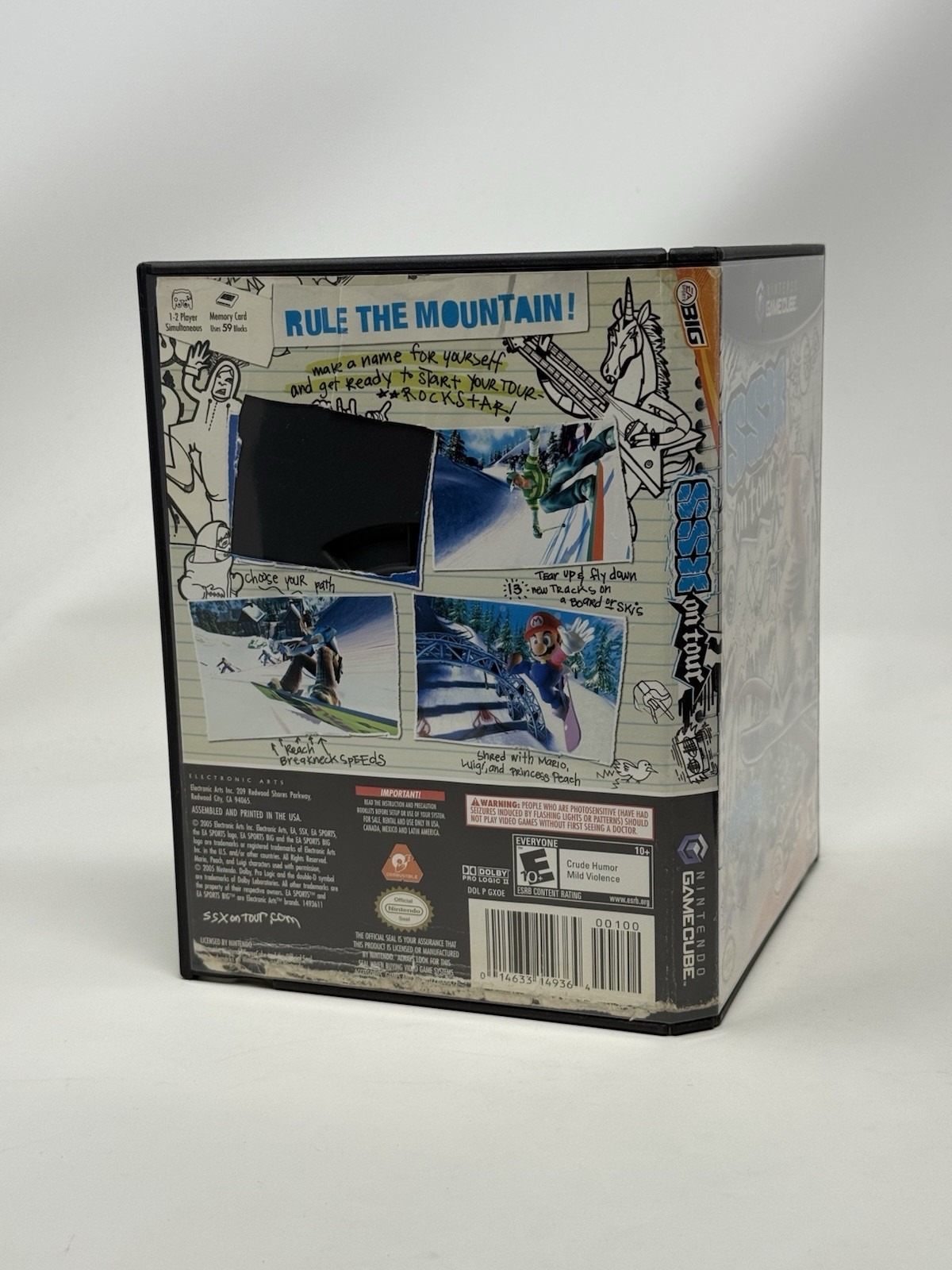SSX on Tour Nintendo GameCube GC Game + Case Mint Disc Tested Featuring Mario