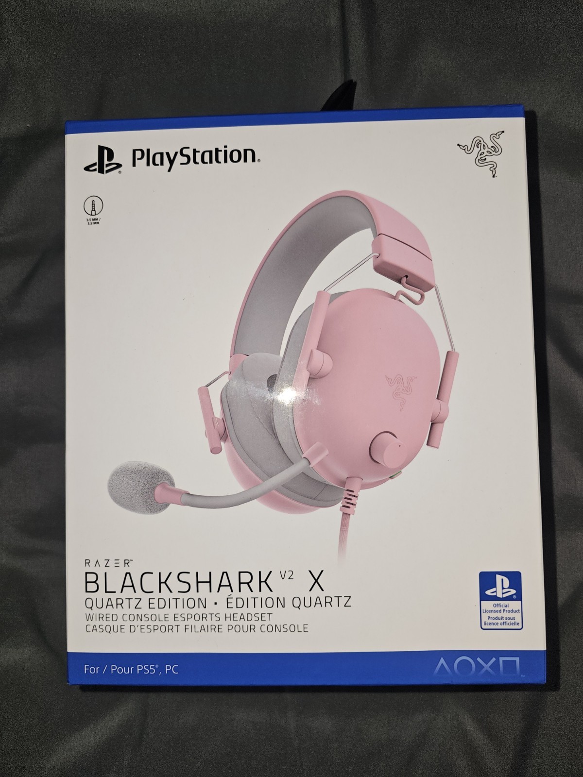 Razer – BlackShark V2 X Wired Gaming Headset – Quartz Pink