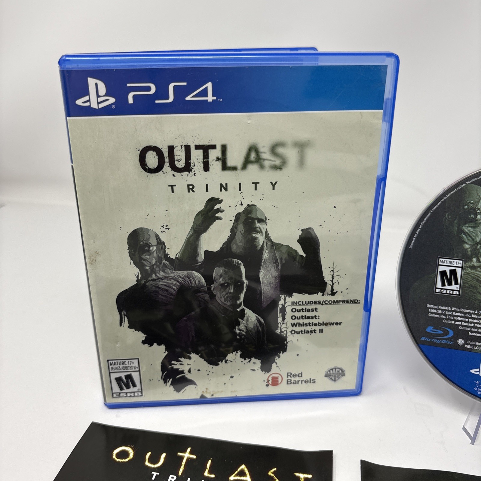 Outlast Trinity – Sony PlayStation 4 PS4 – Missing Disc 2 – Tested