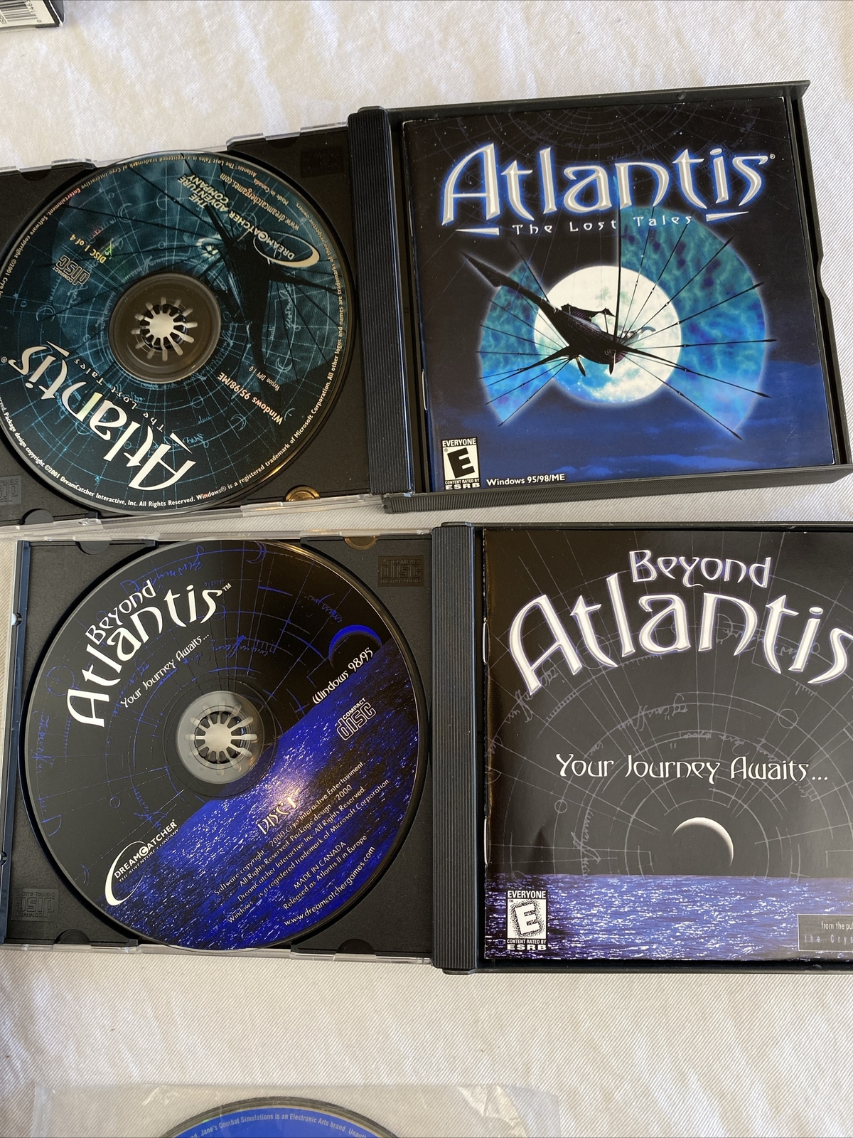 Beyond Atlantis & The Lost Tales PC CD-ROM 4-disc DreamCatcher Cryo