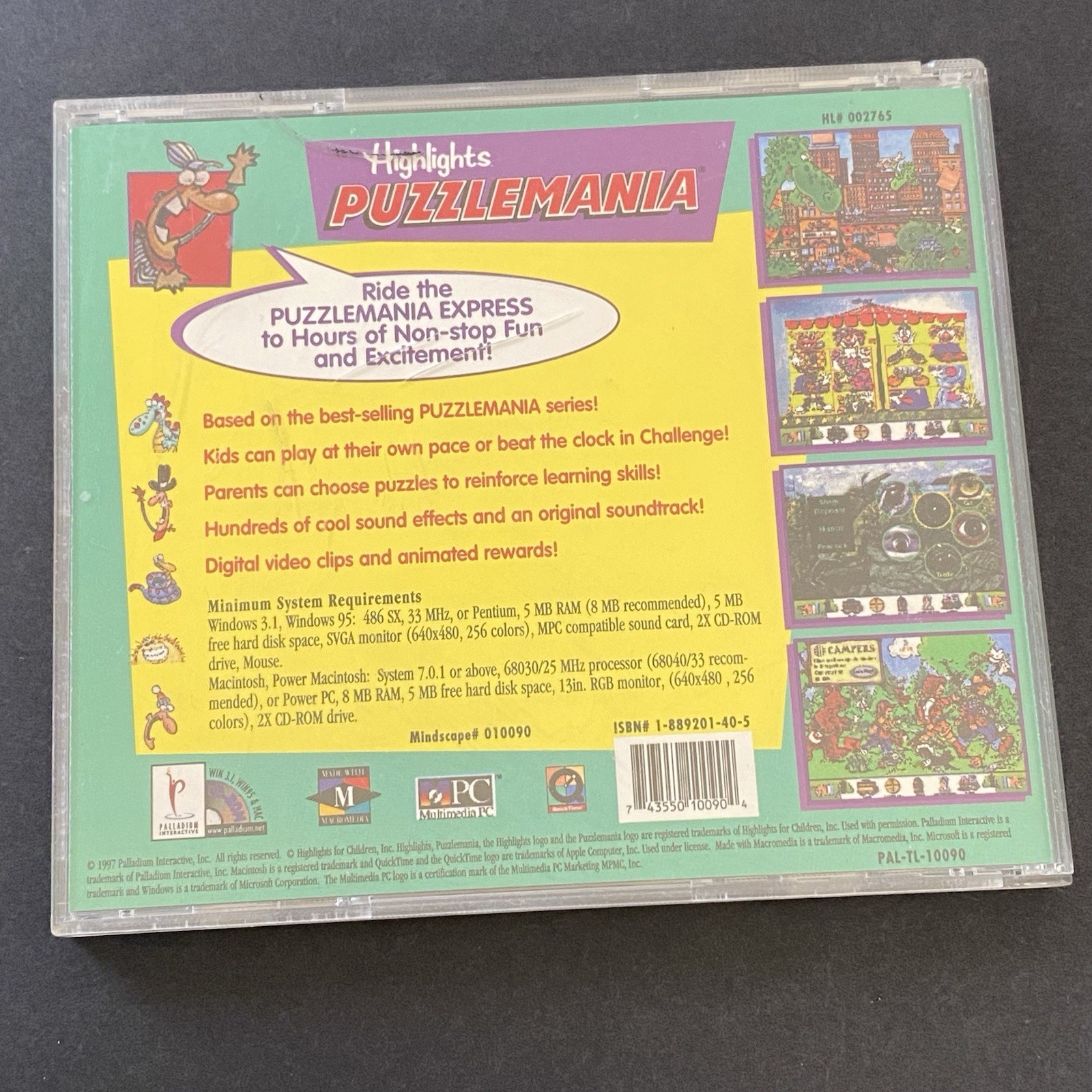 Highlights Puzzlemania PC Y2K Vintage Gaming 2000s 90s Kids