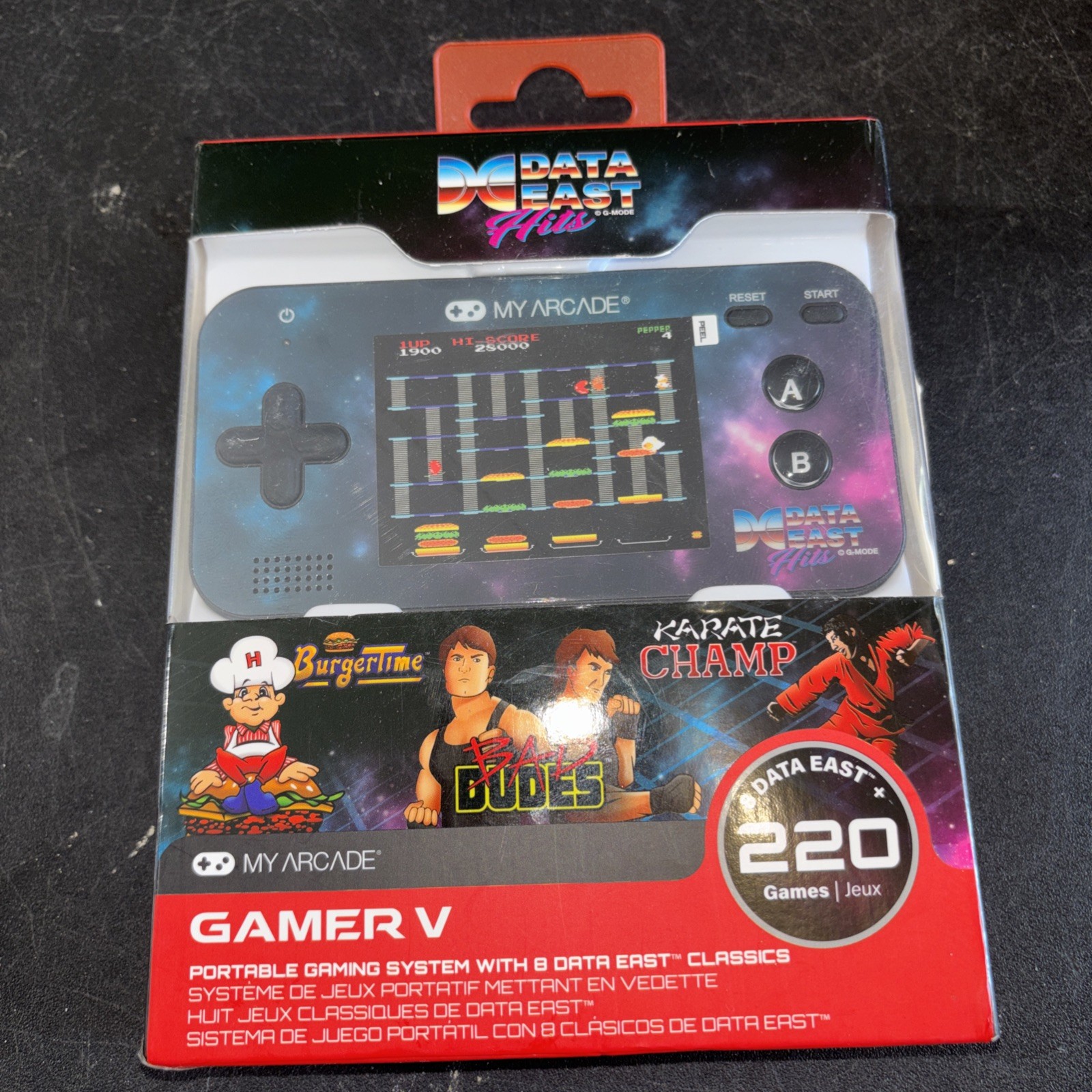 Data East Hits Arcade Gamer V – Handheld Gaming System – 220 Retro Style Games!