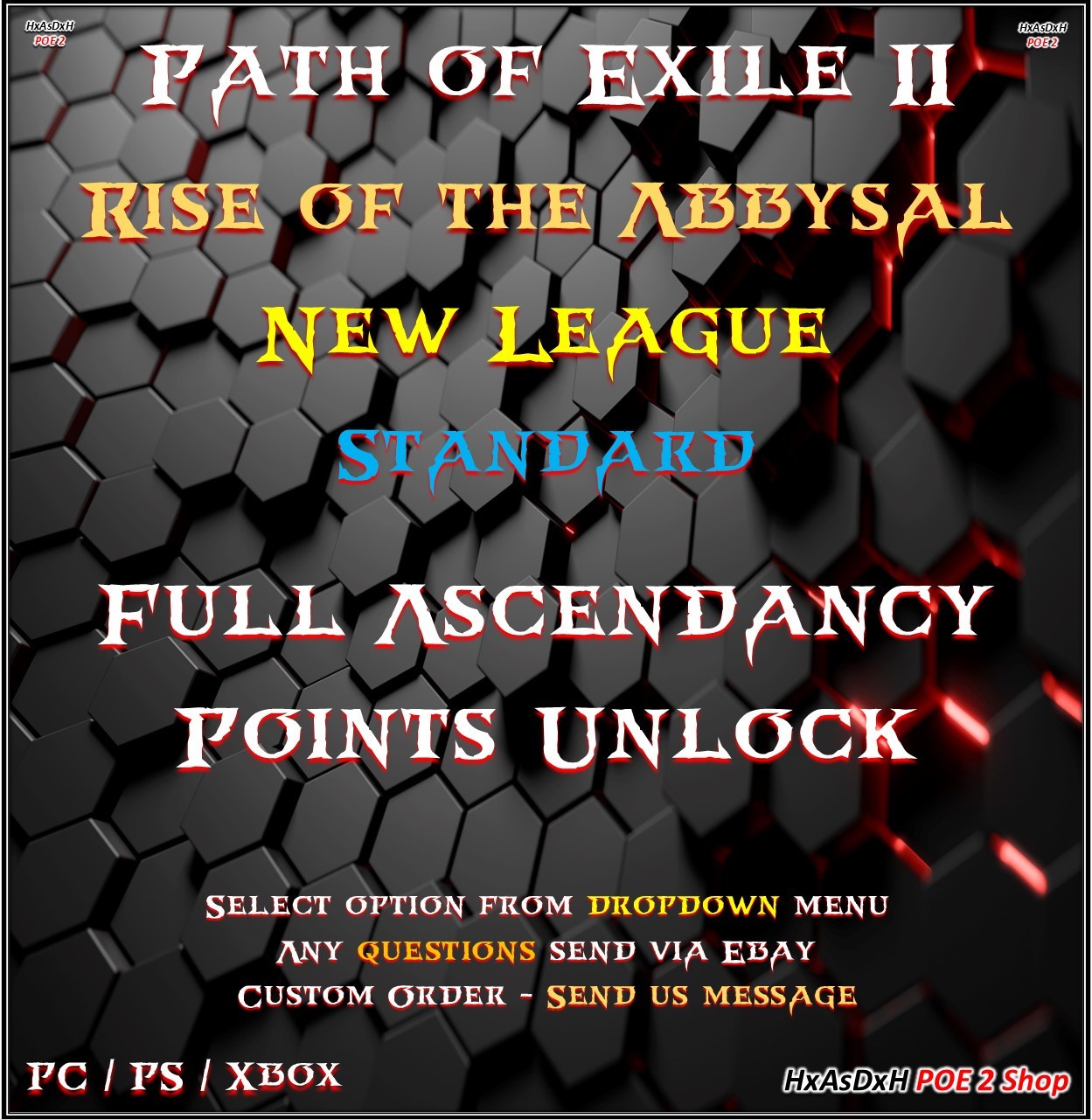 ✨Path of Exile 2✨Ascendancy Runs✨1-4th Carry✨Rise of the Abbysal✨24/7✨POE 2✨